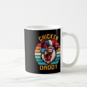 Grappige Chicken Daddy Farmer Vierde juli USA inde Koffiemok