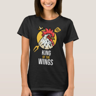 Grappige Chicken King Wings Fans BBQ Drumstick Gif T-shirt