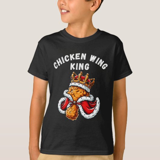 Grappige Chicken Wing King BBQ Chicken Wing Graphi T-shirt (Voorkant)