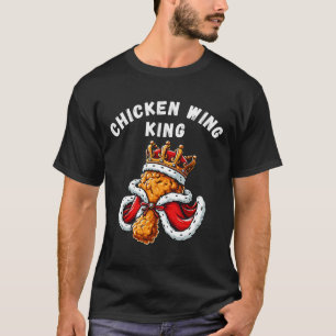 Grappige Chicken Wing King BBQ Chicken Wing Graphi T-shirt