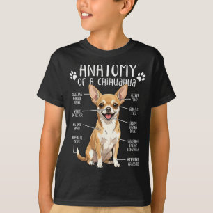 Grappige Chihuahua Anatomie Van Een Chihuahua Hond T-shirt