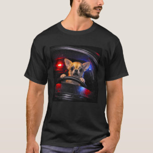 Grappige Chihuahua Bestuurt Meme Hond Die Auto Rij T-shirt