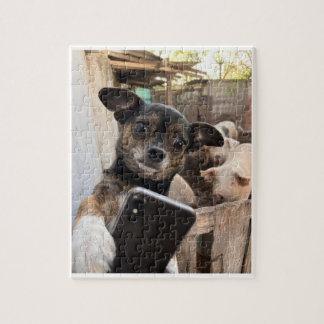 Grappige Chihuahua Boerderij Hond Legpuzzel