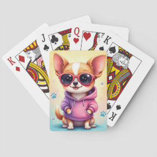 Grappige Chihuahua Kawaii Hond Pokerkaarten