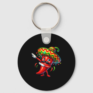 Grappige chili dabbing cinco de mayo jongens kids sleutelhanger