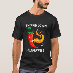 Grappige chili peper voor kinderen jongens rood kr t-shirt