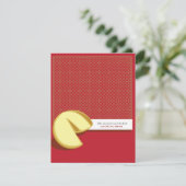 Grappige Chinese Fortune Cookie repetitie uitnodig Kaart (Staand voorkant)