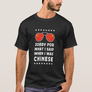 Grappige Chinese grap trotse Chinese trots op de C T-shirt