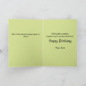 Grappige Chipmunks spelen Toadstool Happy Birthday Kaart (Binnen)