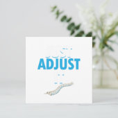 Grappige Chiropracticus Pas Het Ruggenwervel Dokte Kaart (Staand voorkant)