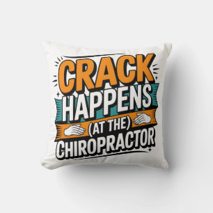 Grappige Chiropractie Quote Spine Crack Humor Kussen