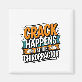 Grappige Chiropractie Quote Spine Crack Humor Magneet
