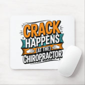 Grappige Chiropractie Quote Spine Crack Humor Muismat (Met muis)
