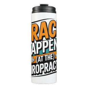 Grappige Chiropractie Quote Spine Crack Humor Thermosbeker