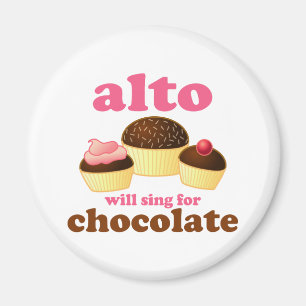 Grappige Chocolade Alto Magnet Magneet