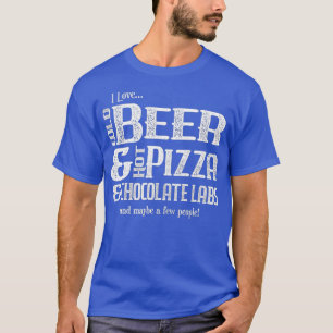 Grappige chocolade labrador retriever bier nieuwhe t-shirt
