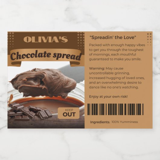 GRAppige Chocolade Verslaafden Gaven Labels Van Ch Voedselcontainer Etiket (Enkel label)