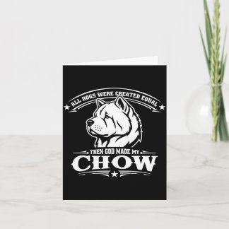 Grappige chow chow hond  kaart