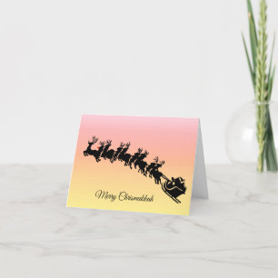 Grappige Chrismukkah kaart Joodse Rudolph slee