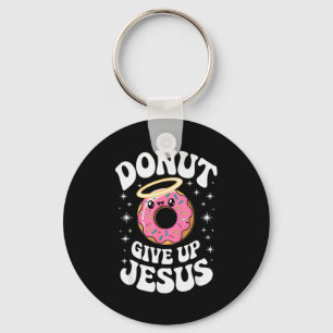 Grappige Christelijke Donut Schattig Geloof Humor Sleutelhanger