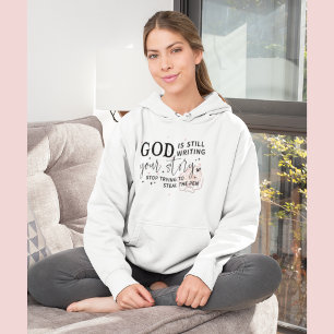 Grappige Christelijke hoodie   God schrijft nog st