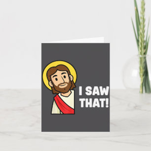 Grappige Christelijke Humor Zeggende Jezus Ik Zag  Kaart