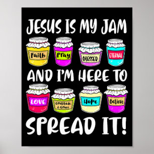 Grappige christelijke Jezus is mijn jam hier om de Poster
