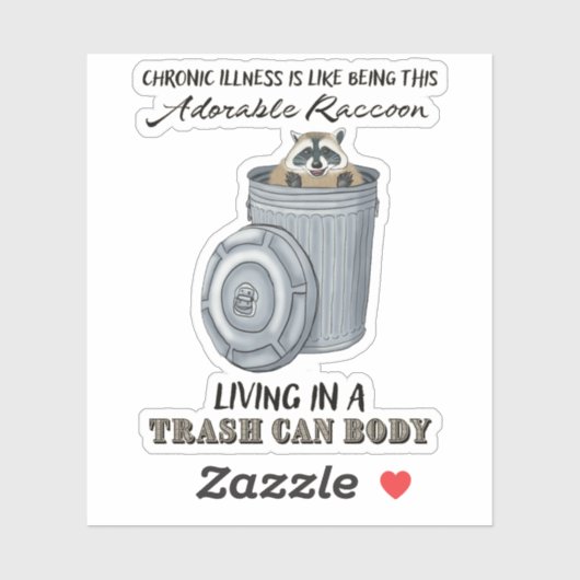 Grappige chronische ziekte Sticker chronische ziek (Vel)