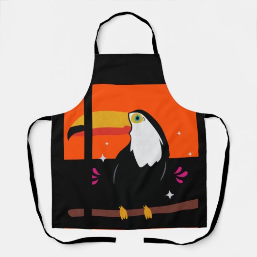 Grappige Chunky Toucan Bird Schort (Voorkant)