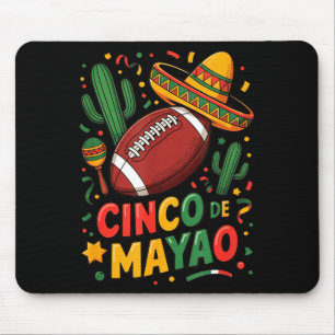 Grappige Cinco De Mayo American Football Vader Moe Muismat