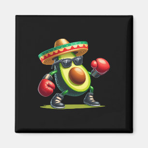 Grappige Cinco De Mayo Avocado Boksliefhebbers Mex Magneet