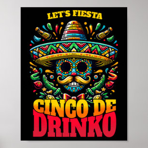 Grappige Cinco de Mayo Cool Cinco de Drinko Poster