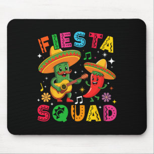 Grappige Cinco De Mayo Fiesta Squad Mexicaanse Mat Muismat