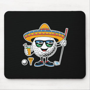 Grappige Cinco de Mayo Golf Byll met Sombrero Marg Muismat