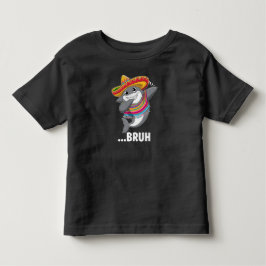 Grappige Cinco de Mayo Haai met Sombrero in Dab-po Kinder Shirts