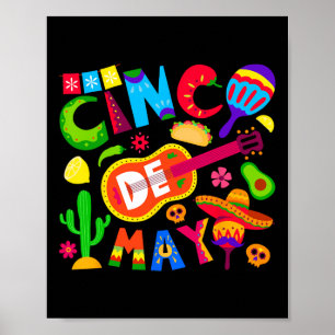 Grappige Cinco De Mayo Mexicaanse 5 De Mayo Laten Poster