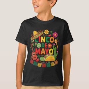 Grappige Cinco De Mayo Mexicaanse Sombrero Pet Man T-shirt