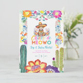 Grappige Cinco De Mayo Sla-en-Salsa-Kat-FIESTA Kaart (Staand voorkant)