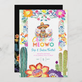 Grappige Cinco De Mayo Sla-en-Salsa-Kat-FIESTA Kaart (Voorkant / Achterkant)