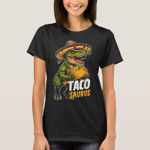 Grappige Cinco de Mayo Tacosaurus Taco dinosaurus T-shirt