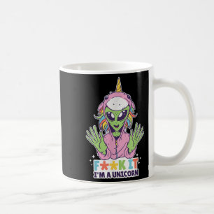 Grappige citaten Alien Unicorn van het woord in ee Koffiemok