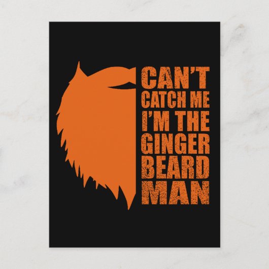 Grappige citaten over gemberbaard man briefkaart (Voorkant)