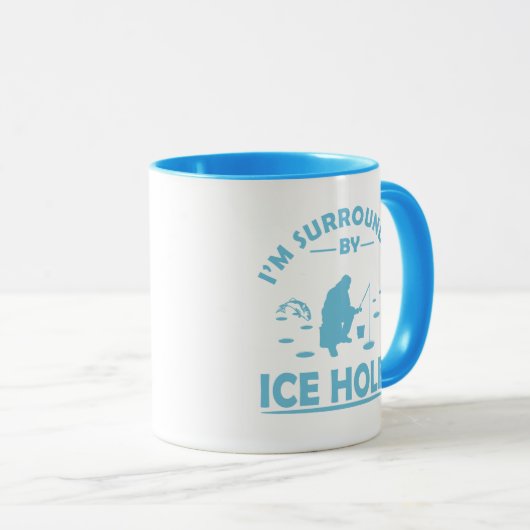 grappige citaten over ijsvisliefhebbers mok (Voorkant rechts)