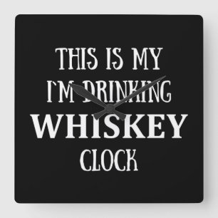 Grappige citaten over whisky liefhebber vierkante klok