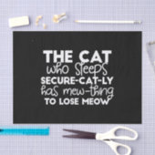 grappige citaten van de slaapkat tissuepapier (Craft)