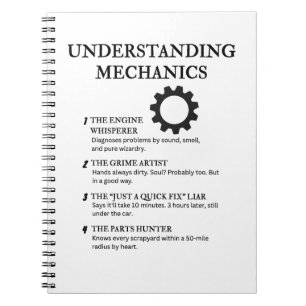 Grappige citaten voor Garage Pro's Notitieboek