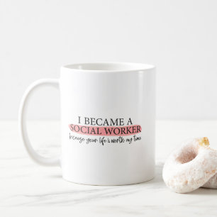 grappige citaten voor Social Work Month Koffiemok