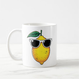 Grappige citroen zonnebril koffiemok