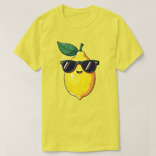 Grappige citroen zonnebril t-shirt (Design voorkant)