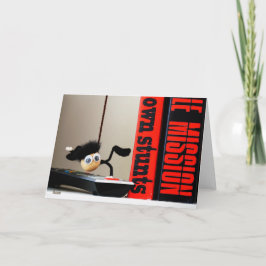 Grappige close up van 'Mission Impossible' Fubby Bedankkaart